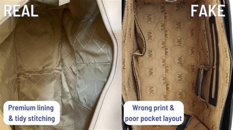 counterfeit michael kors bags - real Michael Kors bag inside.